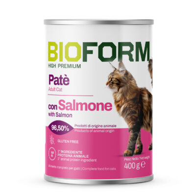 BIO FORM Cat Patè Salmone gr. 400 (6 pz)