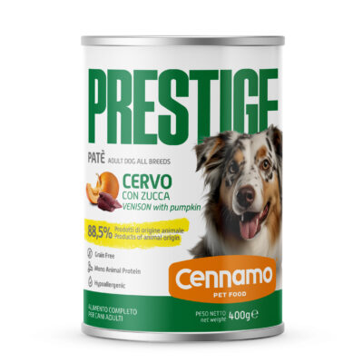 PRESTIGE Dog Paté Cervo con Zucca gr 400 (6 pz)